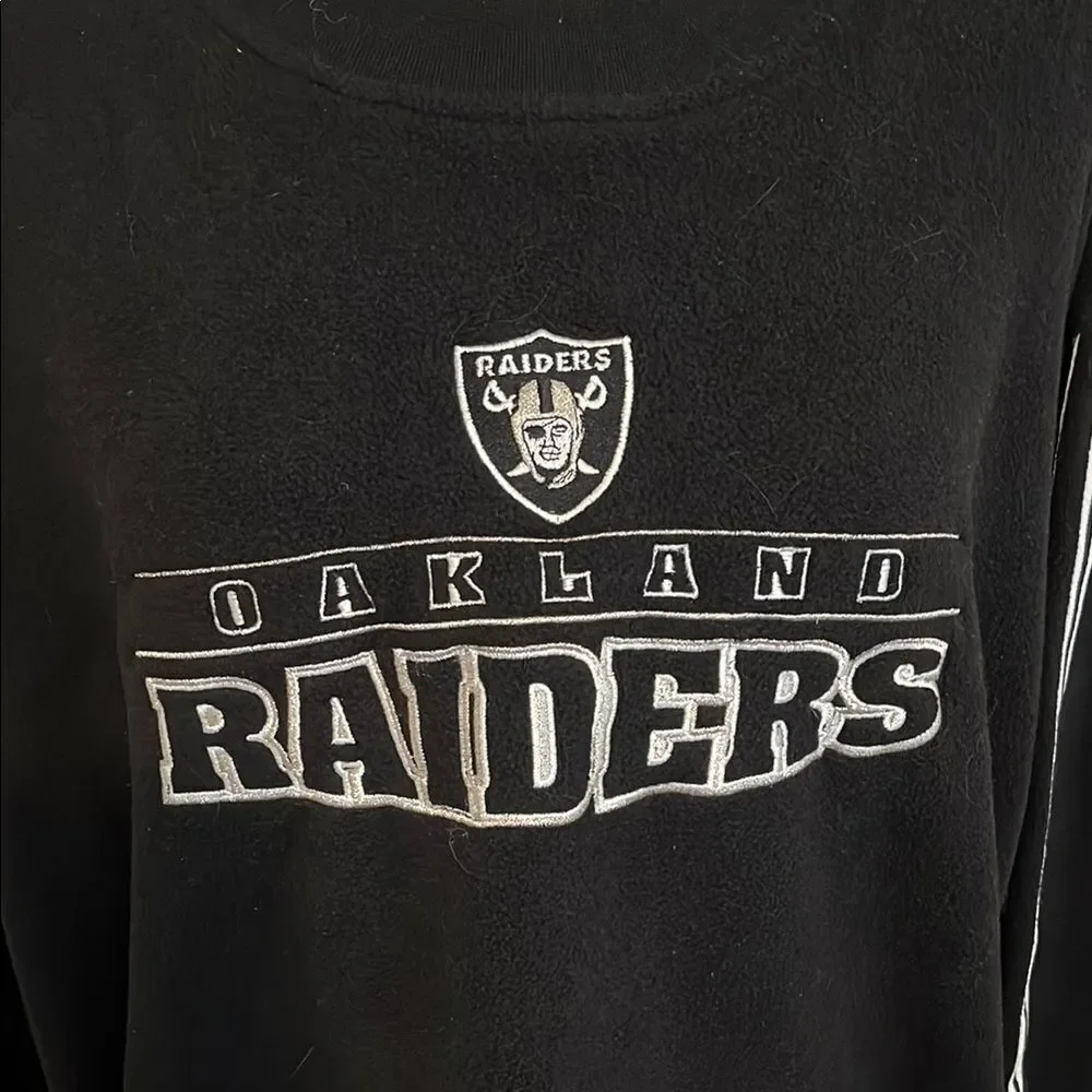 Oakland Raiders Football Black Graphic Casual Pullover Sweatshirt